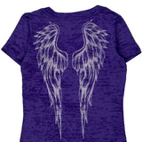 Las Vegas Harley Davidson Graphic T-Shirt - Medium Purple Cotton