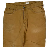 Carhartt Carpenter Trousers - 34W 30L Brown Cotton