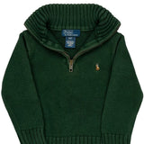 Age 2 Polo By Ralph Lauren 1/4 Zip - 2XS Green Cotton