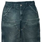 Carhartt Carpenter Trousers - 32W 29L Dark Wash Cotton