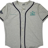 Ash City Pinstripe Jersey - Large Grey Cotton