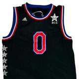 Oklahoma City Thunder Adidas #0 Russel Westbrook Jersey - Large Black Polyester