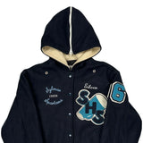 Spartans C&L College Varsity Jacket - Medium Navy Wool
