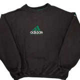 Equipment Adidas Equipment Oversized Sweatshirt - Large Black Cotton Blend