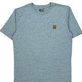 Carhartt T-Shirt - Medium Blue Cotton