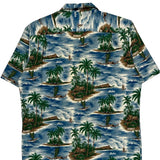 Hawaii Graphic Hawaiian Shirt - XL Multicoloured Cotton