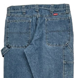 Wrangler Carpenter Jeans - 35W 31L Blue Cotton Blend