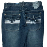 Raider Hip Hop Jeans - 38W 32L Dark Wash Cotton