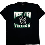 West Vigo Vikings Fruit Of The Loom Single Stitch T-Shirt - XL Black Cotton Blend