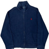 Polo By Ralph Lauren Zip Up - XL Blue Cotton