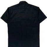 Dickies Short Sleeve Shirt - Medium Black Polyester Blend