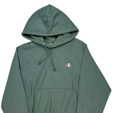 Reverse Weave Champion Hoodie - Small Green Cotton