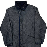 Barbour Quilted Jacket - Large Gray Polyester