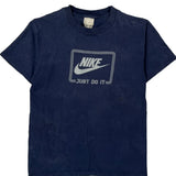Just Do It Nike Graphic T-Shirt - Medium Blue Cotton