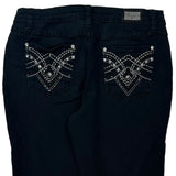 Earl Jean Studded Jeans - 28W UK 8 Black Cotton