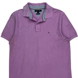 Tommy Hilfiger Polo Shirt - Large Purple Cotton