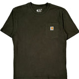 Carhartt T-Shirt - Small Green Cotton