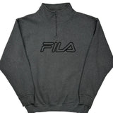 Fila 1/4 Zip - XL Grey Cotton Blend