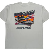 Road Rockin' Hanes Graphic T-Shirt - XL White Cotton