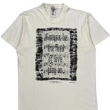 Fruit Of The Loom William Shakespeare Graphic T-Shirt - XL White Cotton