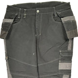 Dickies Cargo Trousers - 40W 30L Black Cotton Blend