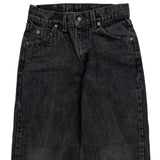 Made In USA Levis 565 Wide Leg Jeans - 25W UK 6 Black Cotton