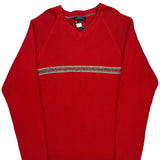 Tommy Hilfiger Striped Sweater - XL Red Cotton