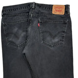 Levis 505 Jeans - 36W 32L Black Cotton