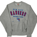 Made In USA Nutmeg New York Rangers Sweatshirt - Large Grey Cotton