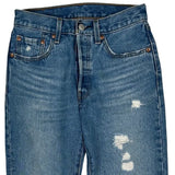 501 Levis Jeans - 26W 27L Blue Cotton