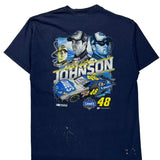 Daytona 500 Winners Circle Nascar T-Shirt - Large Navy Cotton