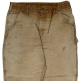 Carhartt Carpenter Trousers - 33W 30L Beige Cotton