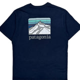 Patagonia Graphic T-Shirt - Small Navy Cotton