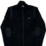 Lacoste Fleece Jacket - Small Black Polyester