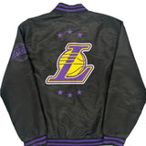 Los Angeles Lakers Nba Varsity Jacket - Medium Black Polyester