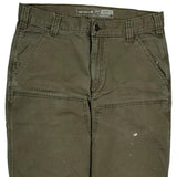 Carhartt Double Knee Carpenter Trousers - 31W 34L Green Cotton