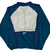 Reebok Oversized Windbreaker - Large Blue Nylon