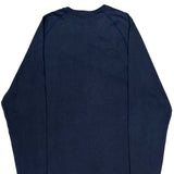 Carhartt Long Sleeve T-Shirt - Large Blue Cotton