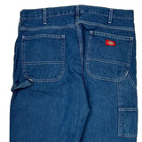 Dickies Carpenter Pants - 36W 30L Blue Cotton