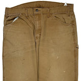 Carhartt Double Knee Carpenter Trousers - 34W 31L Brown Cotton