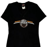 Motorcycles Harley Davidson Graphic T-Shirt - Medium Black Cotton
