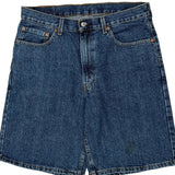 Levis Denim Shorts - 33W 10L Blue Cotton