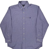 Ralph Lauren Checked Shirt - Medium Purple Cotton