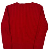 Age 8-9 Polo By Ralph Lauren Cardigan - Medium Red Cotton