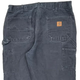 Carhartt Double Knee Carpenter Pants - 36W 34L Gray Cotton