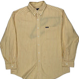 Chaps Ralph Lauren Striped Shirt - XL Yellow Cotton