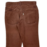 70S Made In USA Levis Flared Jeans - 28W 31L Brown Cotton