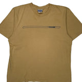Reebok T-Shirt - Large Brown Cotton