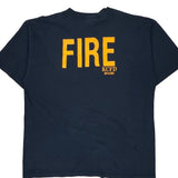 Fire Department Alstyle Graphic T-Shirt - XL Navy Cotton
