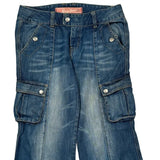 Rei Cargo Pants - 32W US 8 Blue Denim